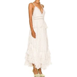 Roccosand Elegant White Lace Dress size S